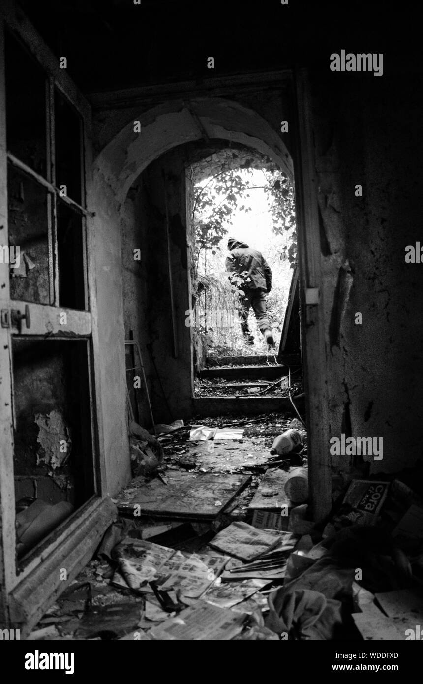 Real doorway Black and White Stock Photos & Images - Alamy
