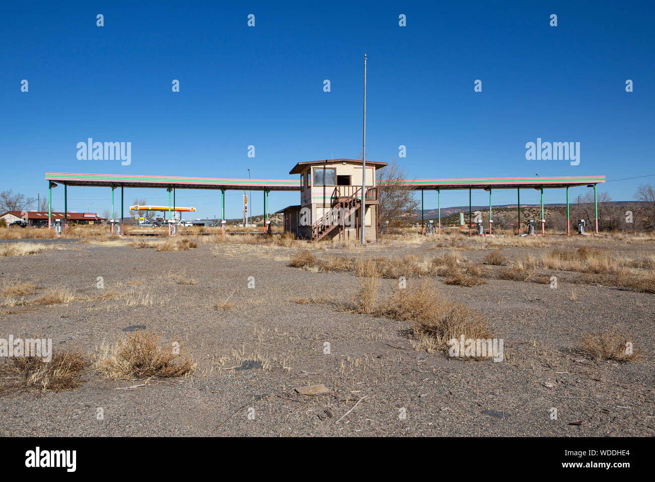 An abandoned truck stop in Ash Fork, Arizona Stock Photo Alamy