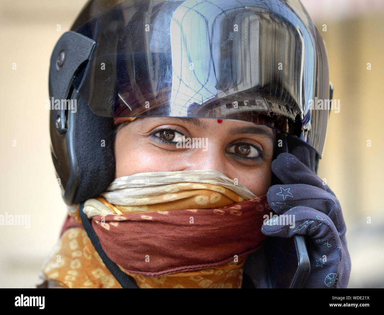Indian woman on a scooter hires stock photography and images Alamy