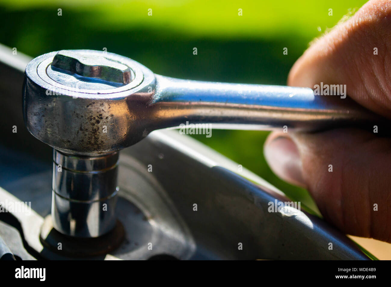 Silver socket wrench hires stock photography and images Alamy