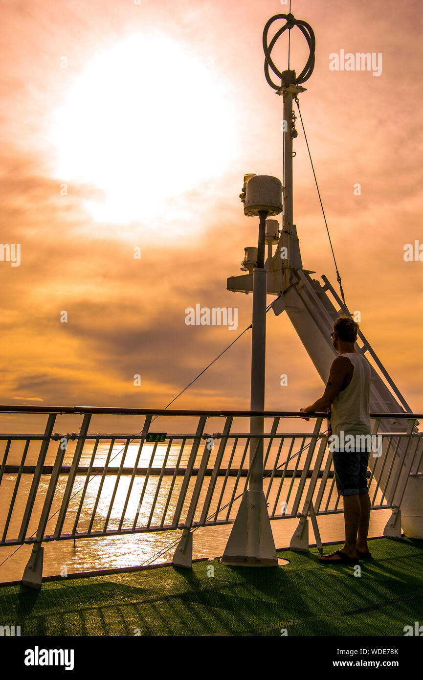 Standing by cruise ship hi-res stock photography and images - Alamy