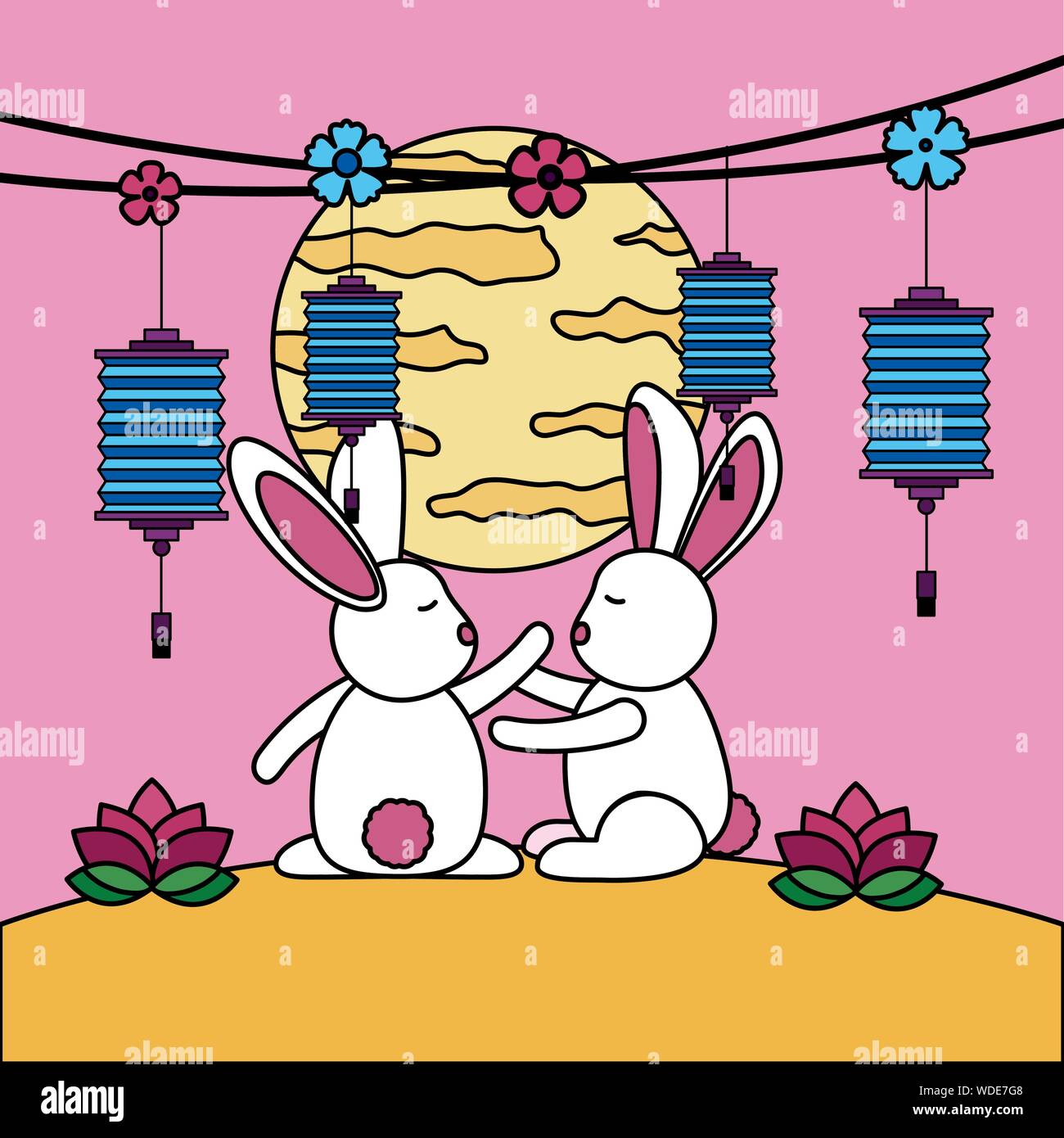 Mid autumn festival vector design Stock Vector Image & Art - Alamy