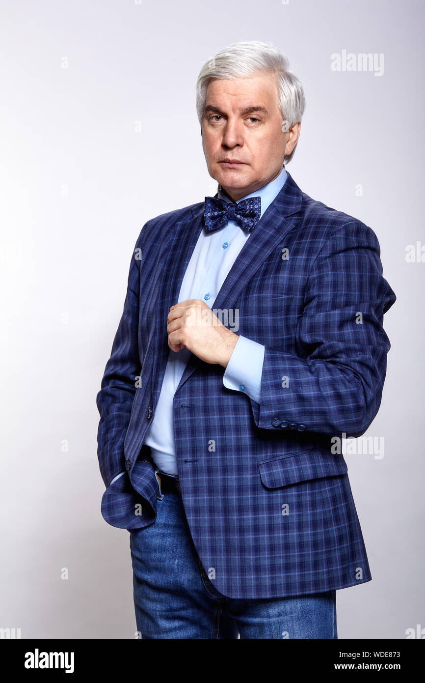 Portrait older man suit hi-res stock photography and images - Alamy