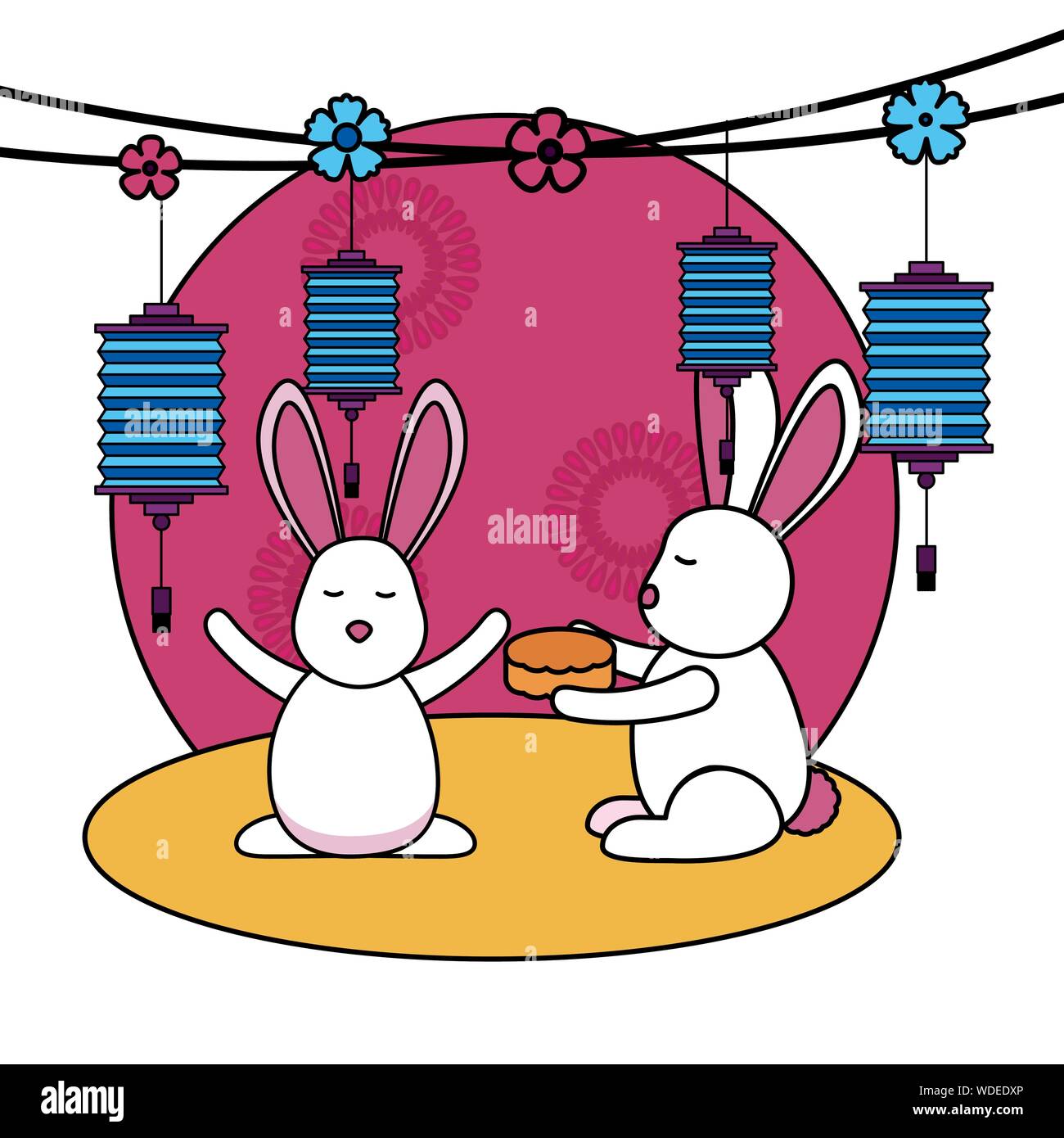 Mid autumn festival vector design Stock Vector Image & Art - Alamy