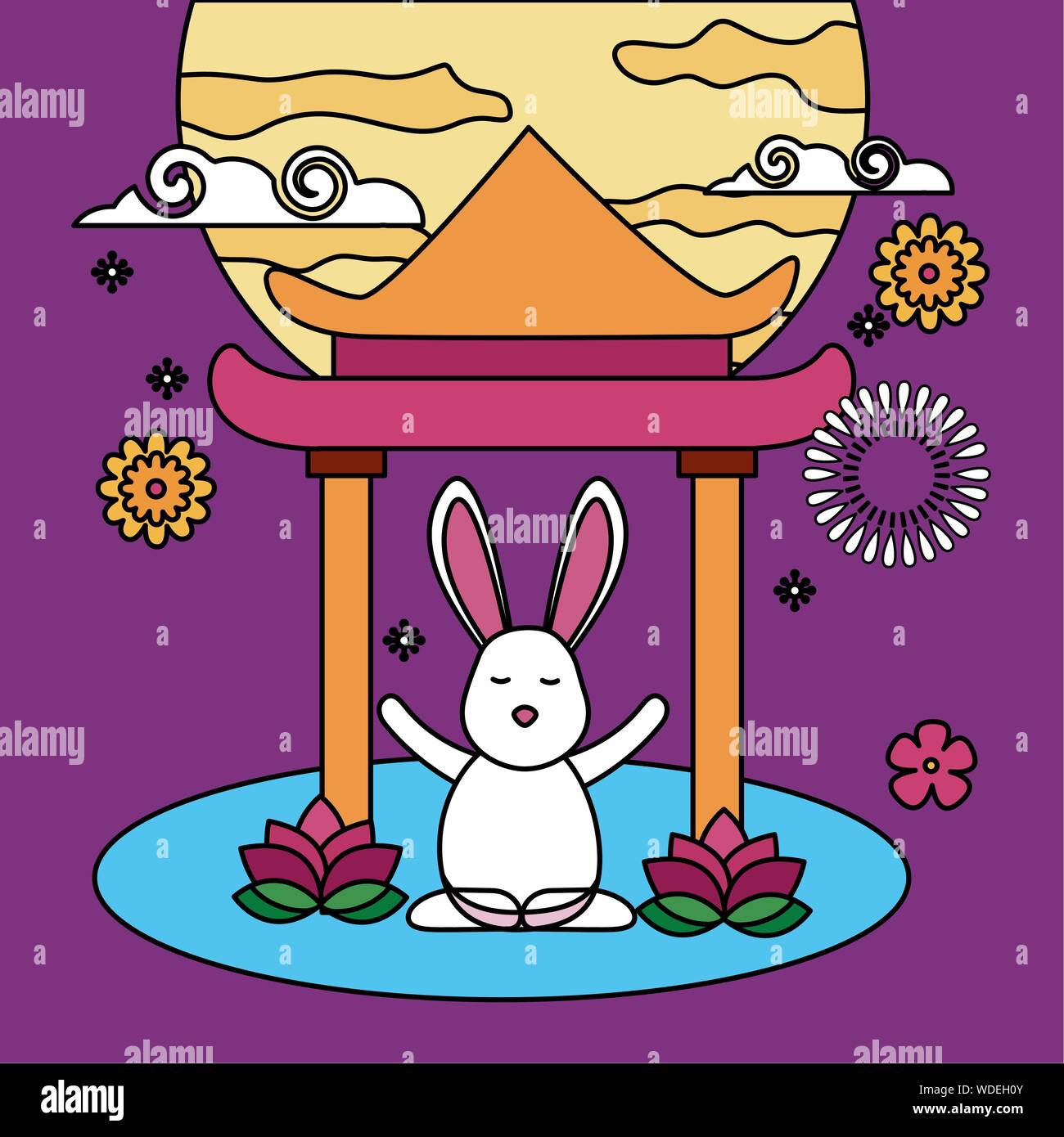 Mid autumn festival vector design Stock Vector Image & Art - Alamy