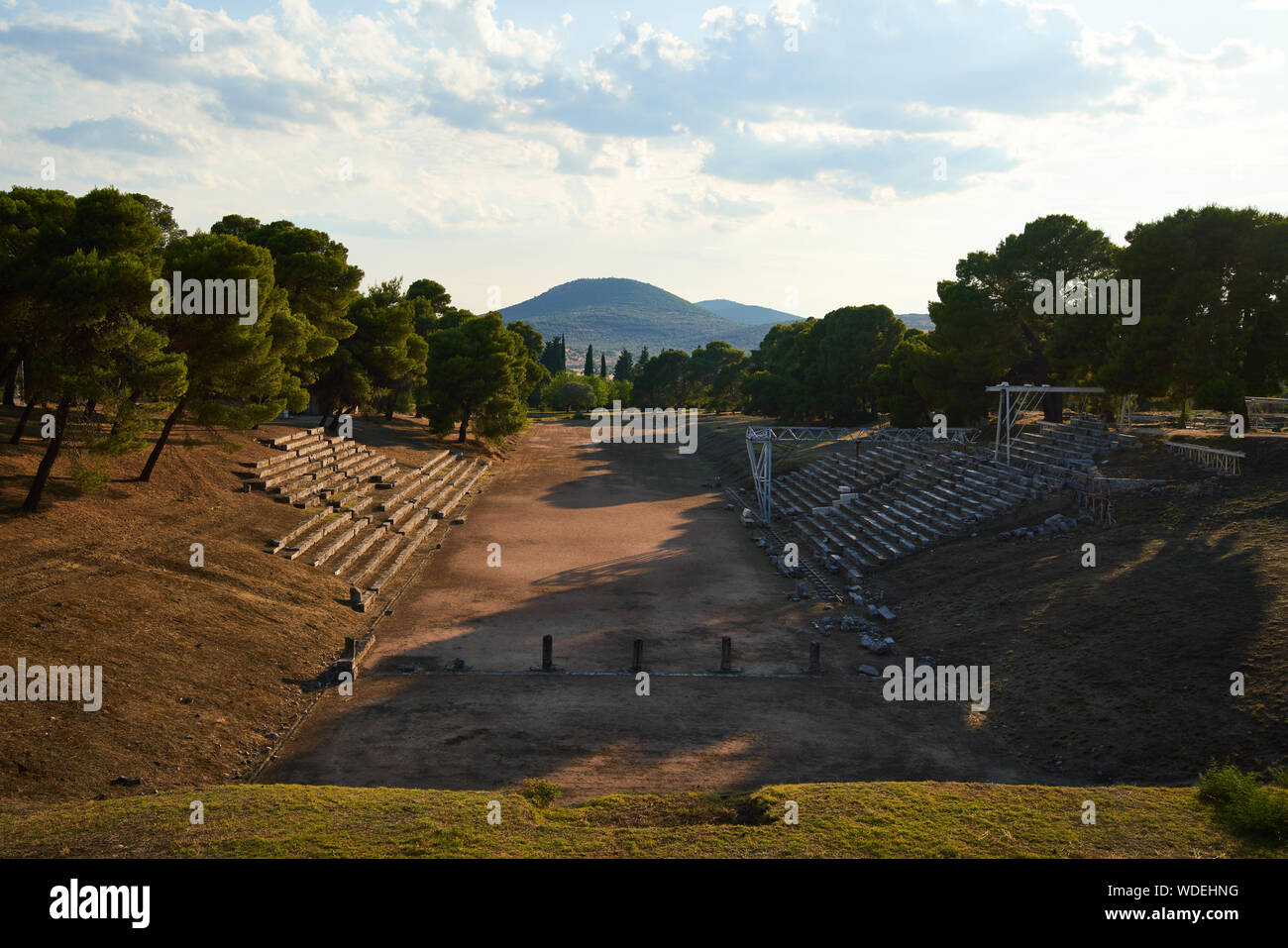 Sanctuary of Asclepius at Epidaurus in the Peloponnese in Greece Stock Photo