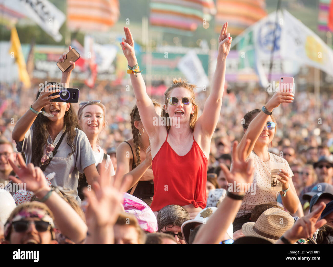 Fans Of Two Door Cinema Club At The Other Stage At The Glastonbury