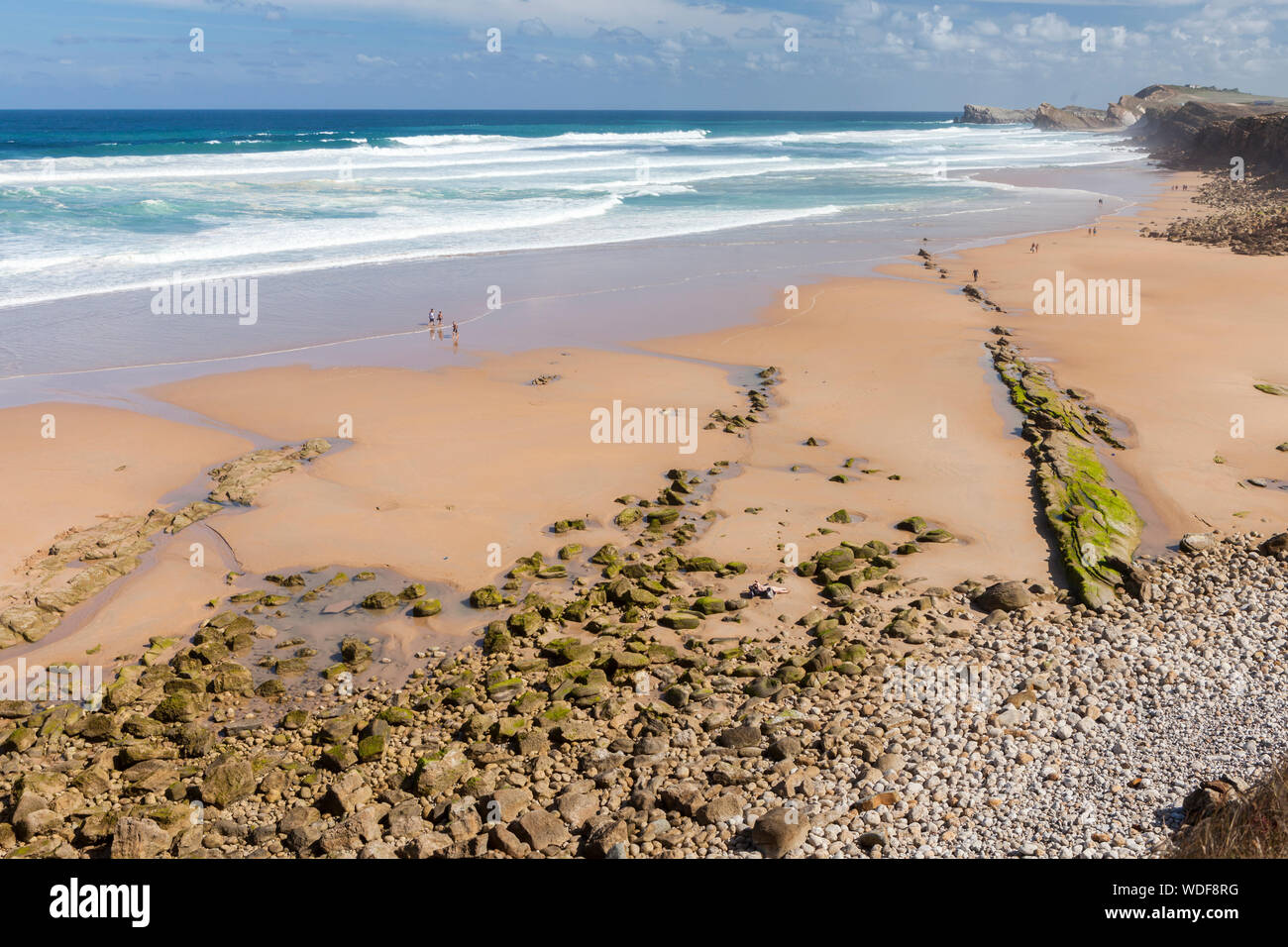 Natural Park of the Dunes of Liencres, Liencres, Cantabria, Spain Stock Photo