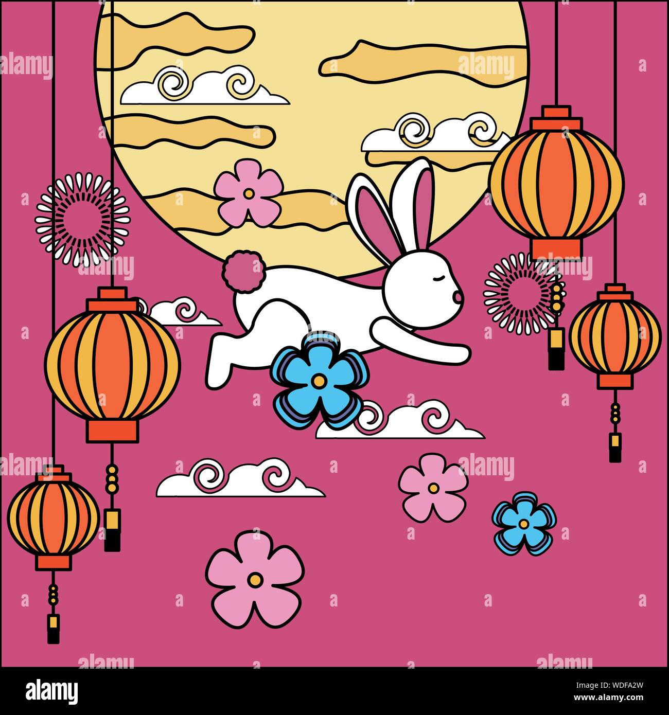 Mid autumn festival vector design Stock Vector Image & Art - Alamy