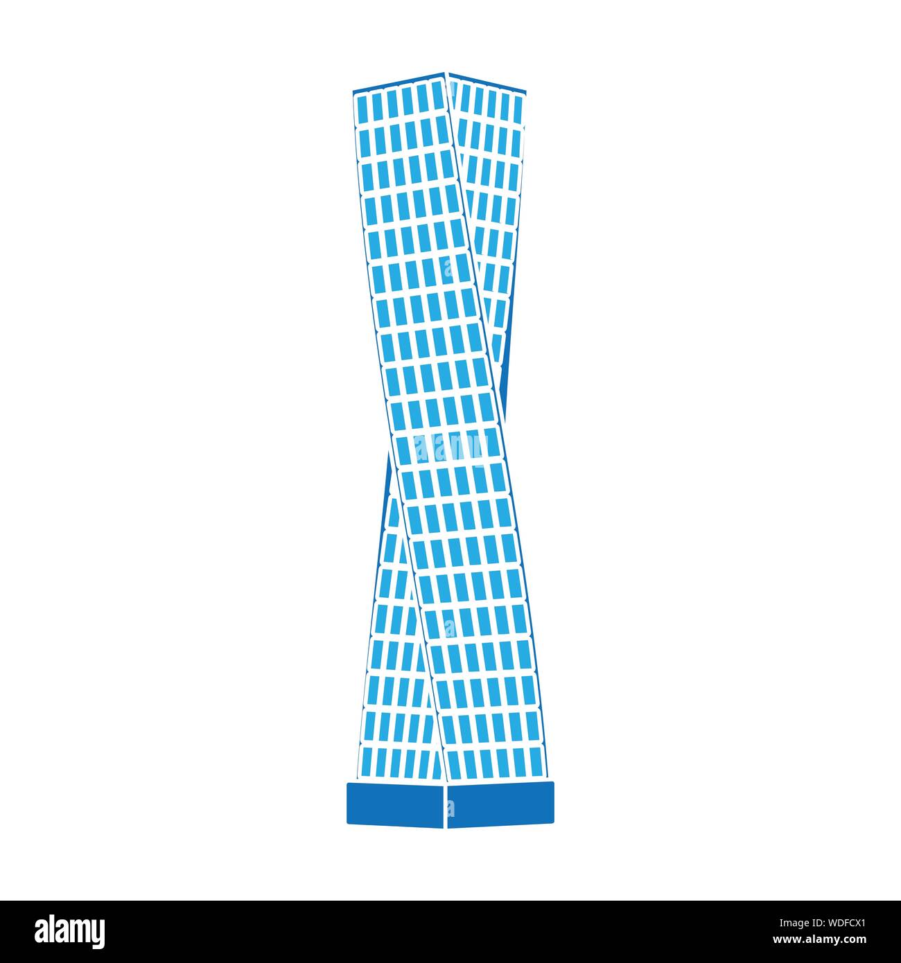 The Shanghai Tower Icon In Colour Style Isolated On White Background Arab Emirates Symbol Vector Illustration Stock Vector Image Art Alamy
