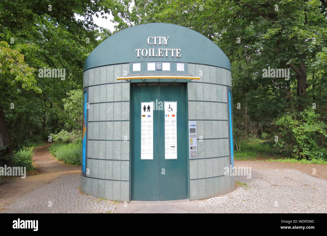 Public toilet Berlin Germany Stock Photo Alamy