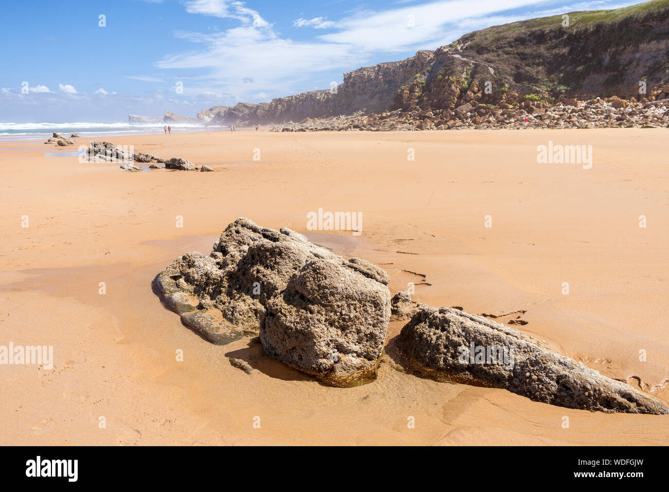 Natural Park of the Dunes of Liencres, Liencres, Cantabria, Spain Stock Photo