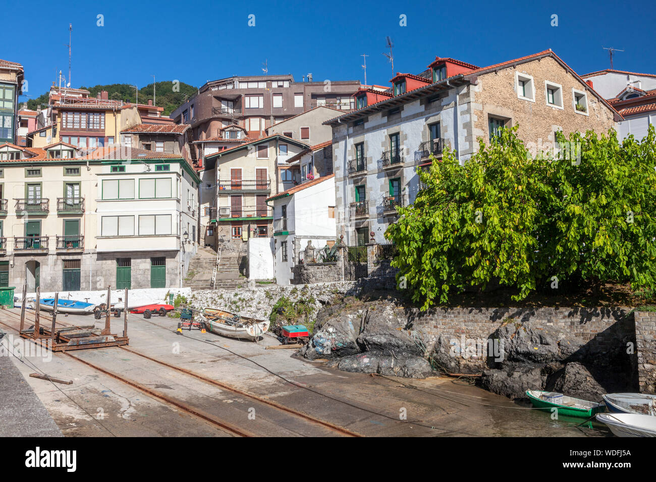 Mundaka village, Vizcaya province, The Basque Country, Spain Stock Photo