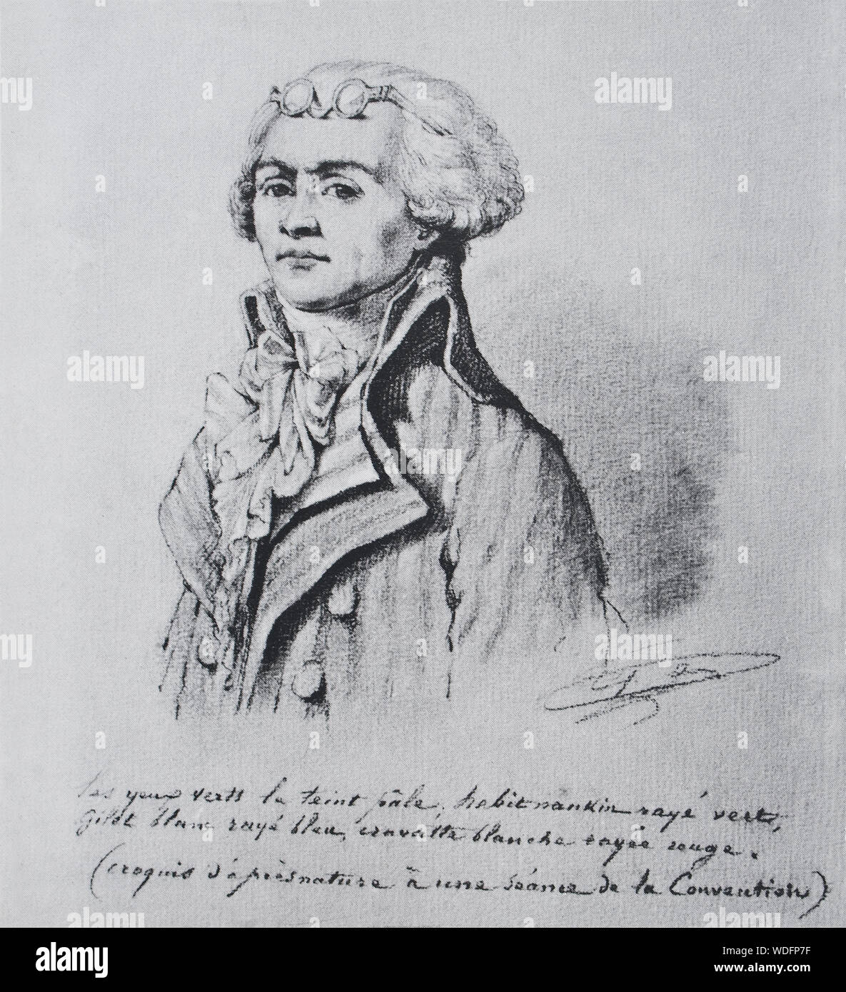 Book illustration representing the French revolutionary Maximilien