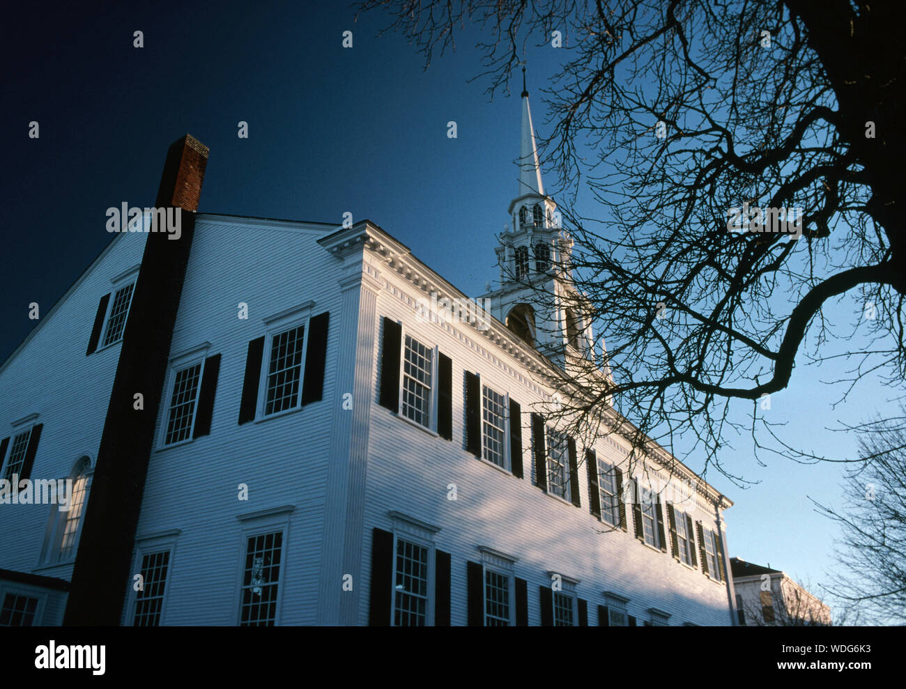 First Religious Society Church in Newburyport, Massachusetts Stock Photo
