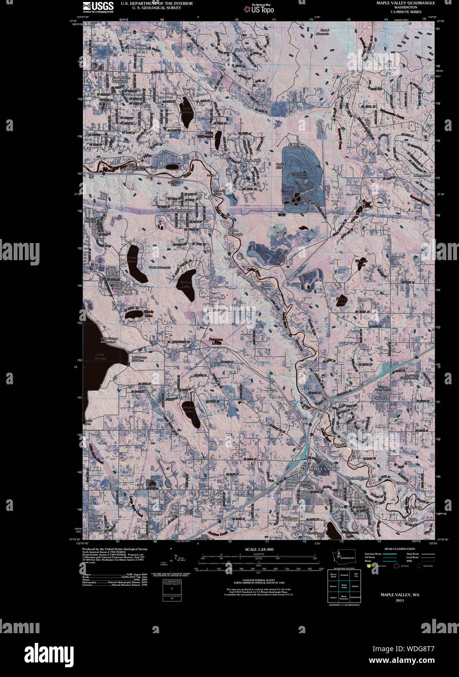 Map of maple valley hires stock photography and images Alamy