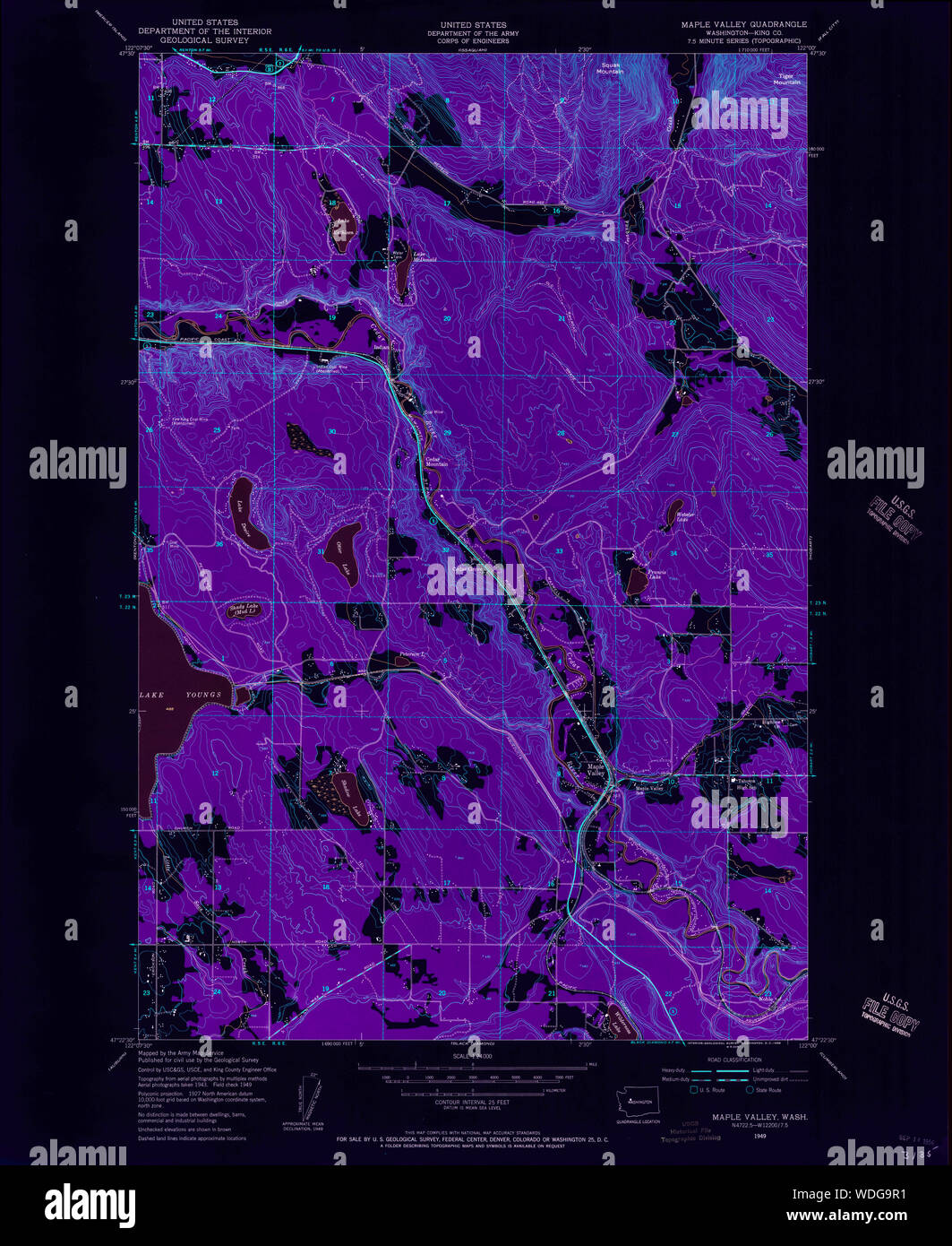 Map of maple valley hires stock photography and images Alamy