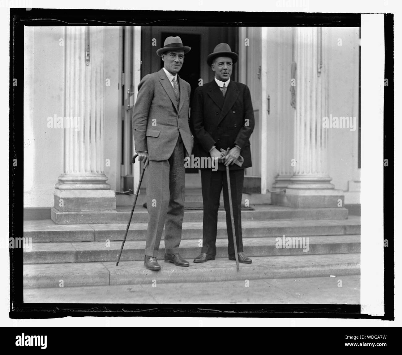 Geoffrey Dawson & Willmott Lewis at W.H., 10/18/24 Abstract/medium: National Photo Company Collection Stock Photo