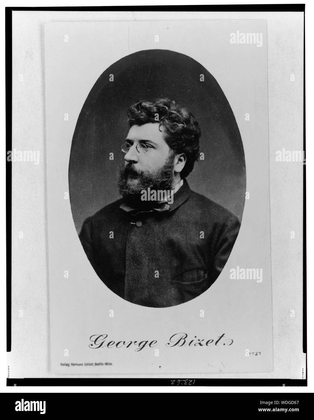 George Bizet Abstract/medium: 1 photographic print (postcard) Stock Photo
