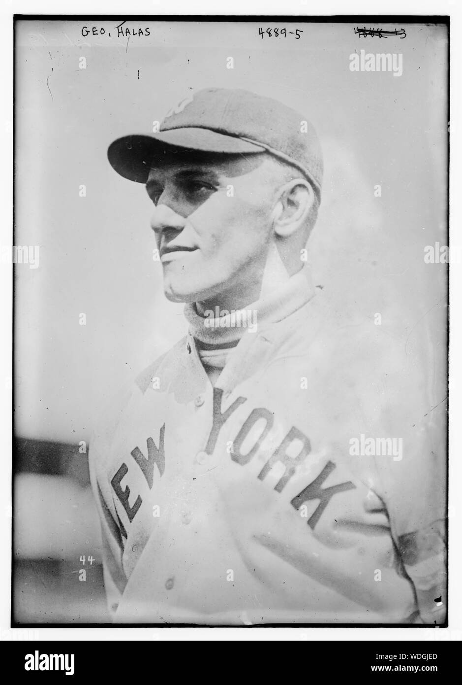 George Halas, New York AL (baseball) Abstract/medium: 1 negative : glass  5 x 7 in. or smaller. Stock Photo