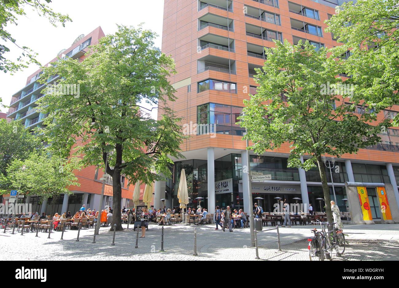 Street Cafe And Potsdamer Platz Berlin Stock Photos Street Cafe