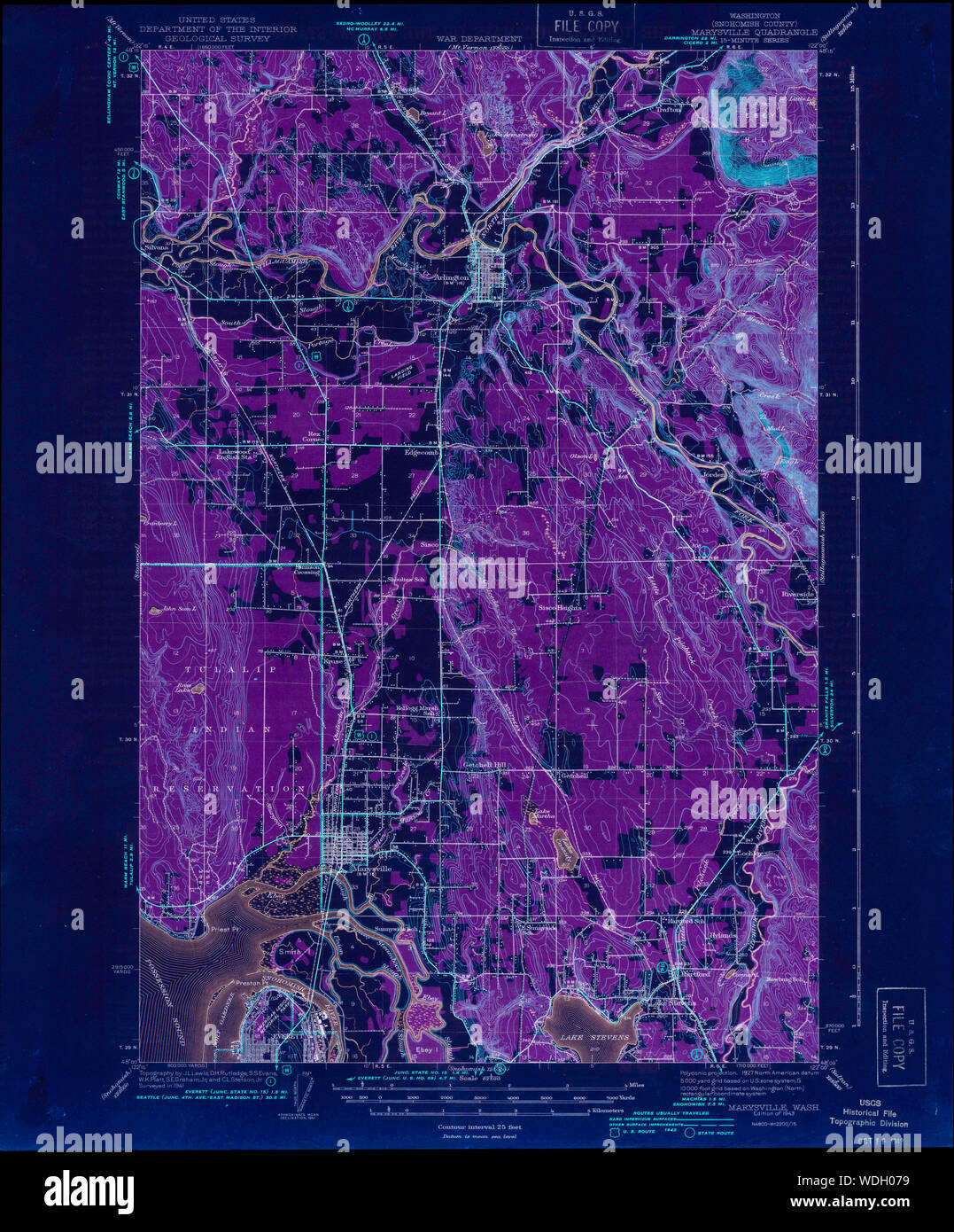 Marysville washington map hi-res stock photography and images - Alamy