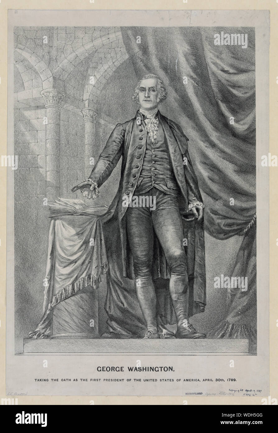 George washington oath hi-res stock photography and images - Alamy