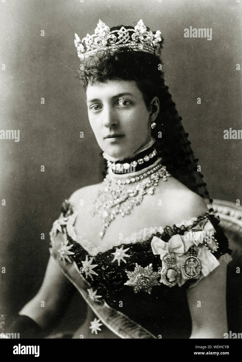 ALEXANDRA OF DENMARK (1844-1925) wife of King Edward VII in 1881 Stock Photo