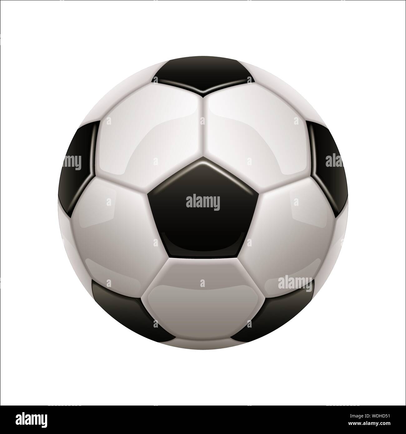 Isolated soccer ball icon. European football Stock Vector