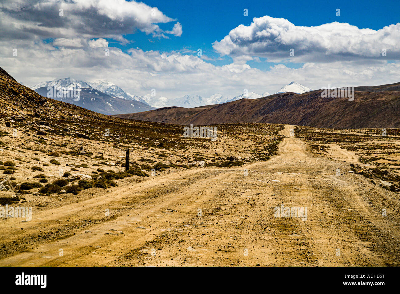 Silk Road in Murghob District, Tajikistan Stock Photo