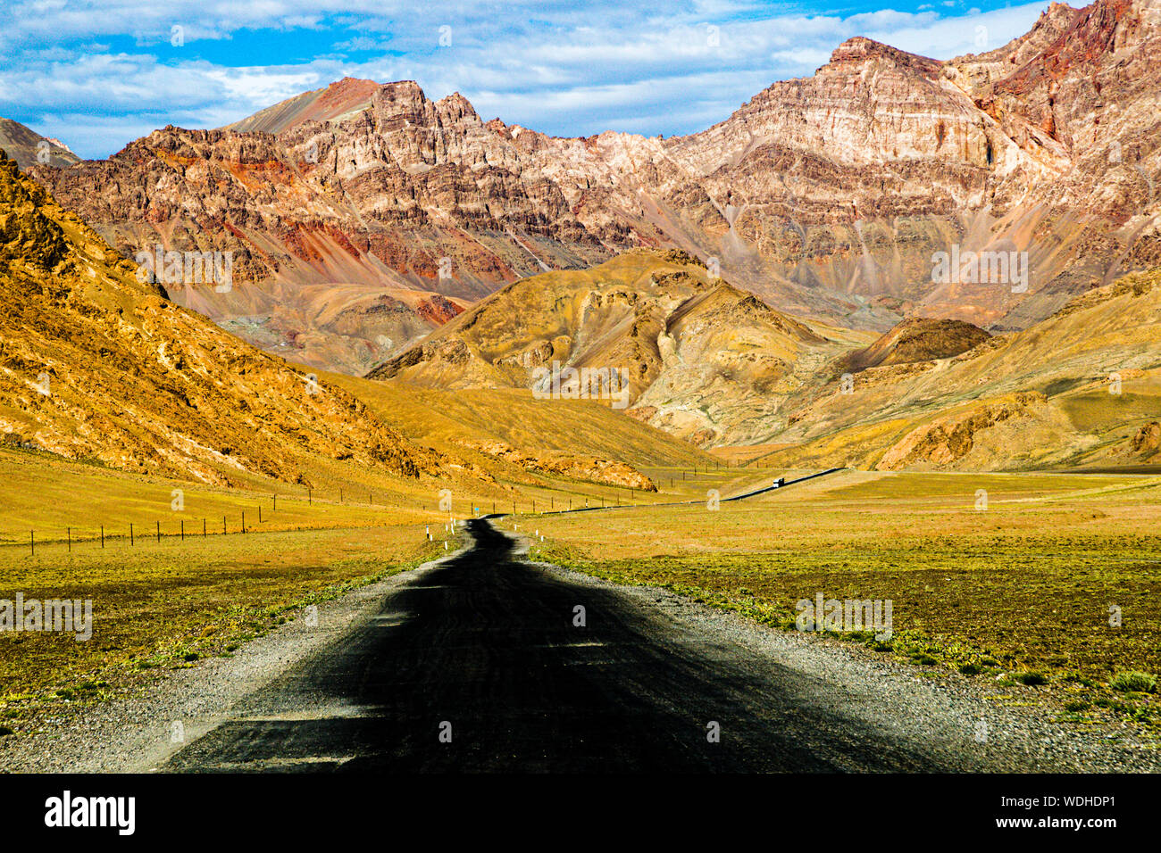 Silk Road in Murghob District, Tajikistan Stock Photo