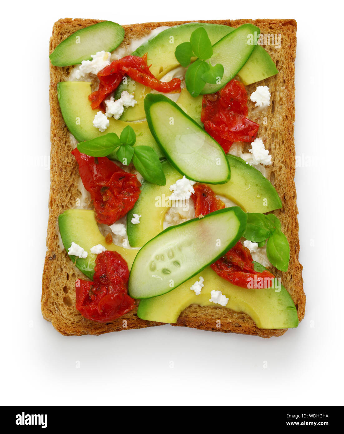 avocado toast open sandwich Stock Photo Alamy