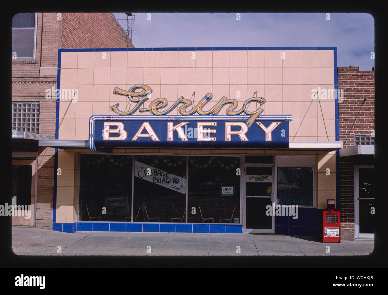 Gering Bakery, 10th Street, Gering, Nebraska Stock Photo