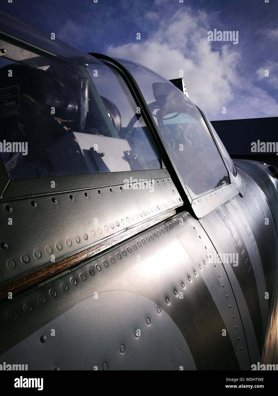 Close-up Of Fighter Plane Stock Photo