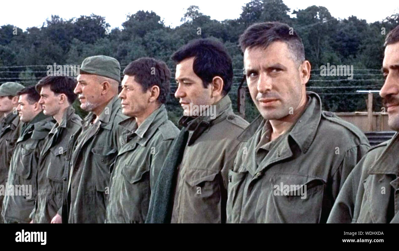 THE DIRTY DOZEN 1967 MGM film with Stuart Cooper second from right Stock Photo
