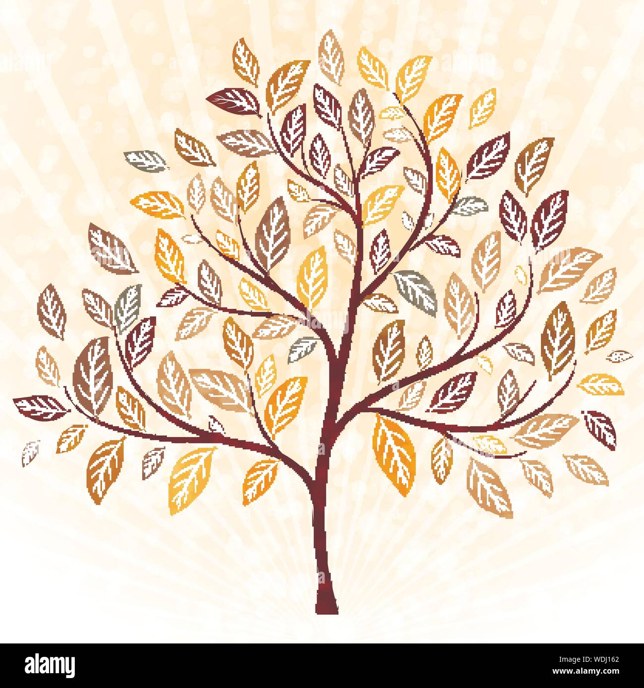 Autumn tree vector Stock Vector Image & Art - Alamy
