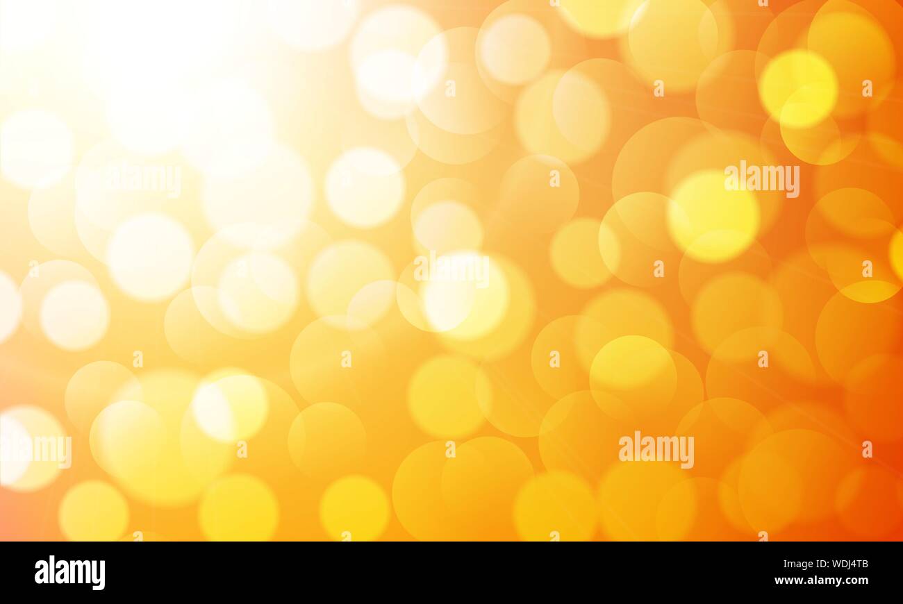 Sunny abstract background with bokeh. Vector illustration Stock Vector