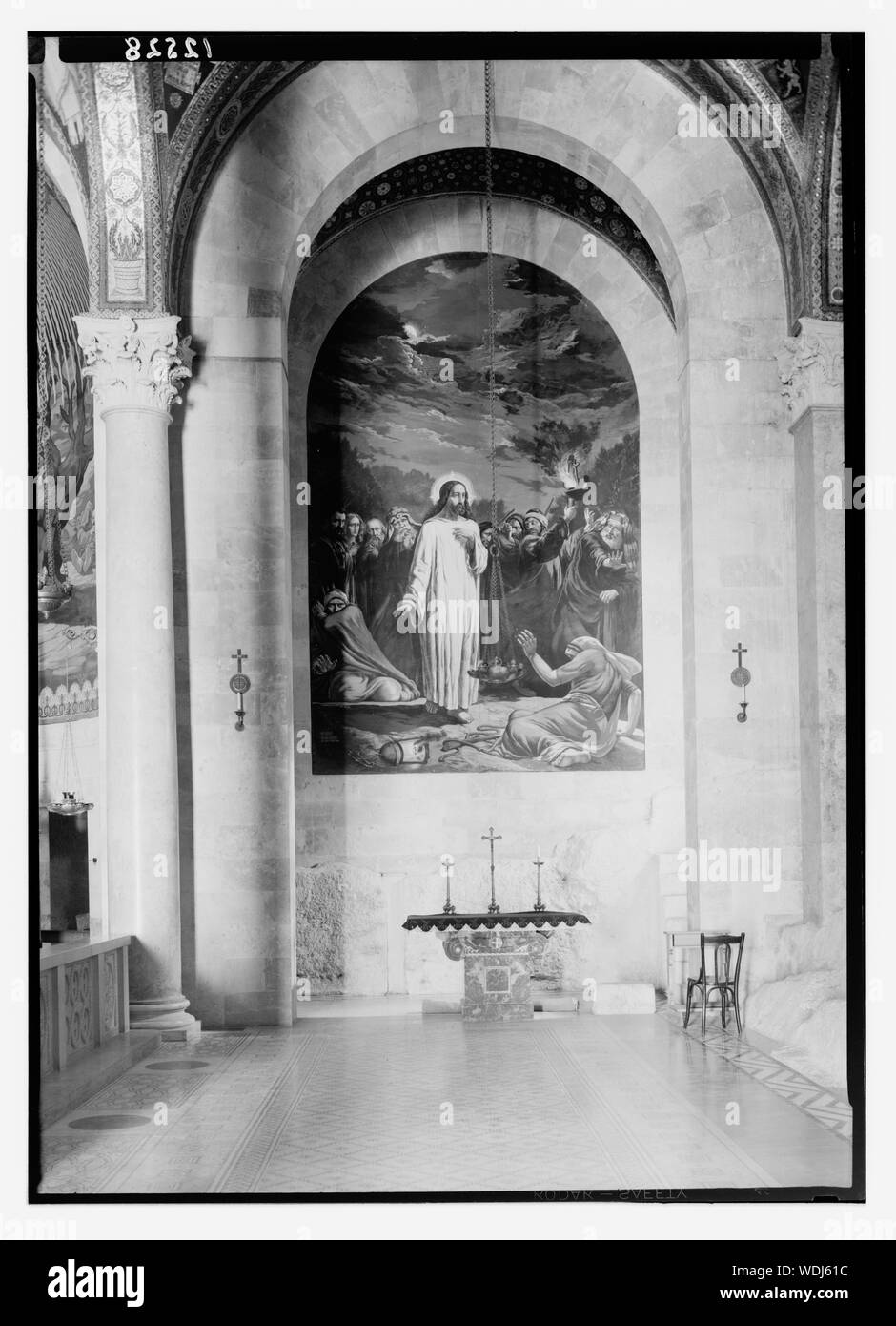 Gethsemane Basilica, painting at head of right (south) aisle Abstract/medium: G. Eric and Edith Matson Photograph Collection Stock Photo