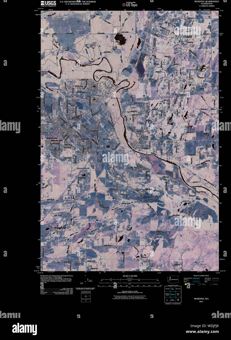 Mckenna washington map hires stock photography and images Alamy