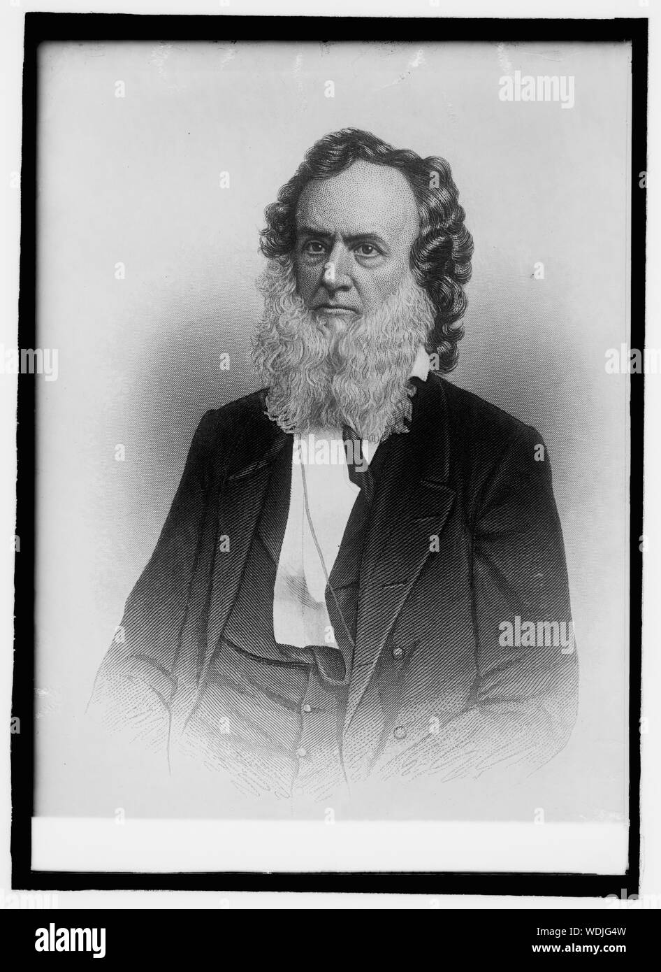 Gideon Wells, Secty. of Navy, Lincoln cabinet Abstract/medium: 1 negative : glass  5 x 7 in. or smaller Stock Photo