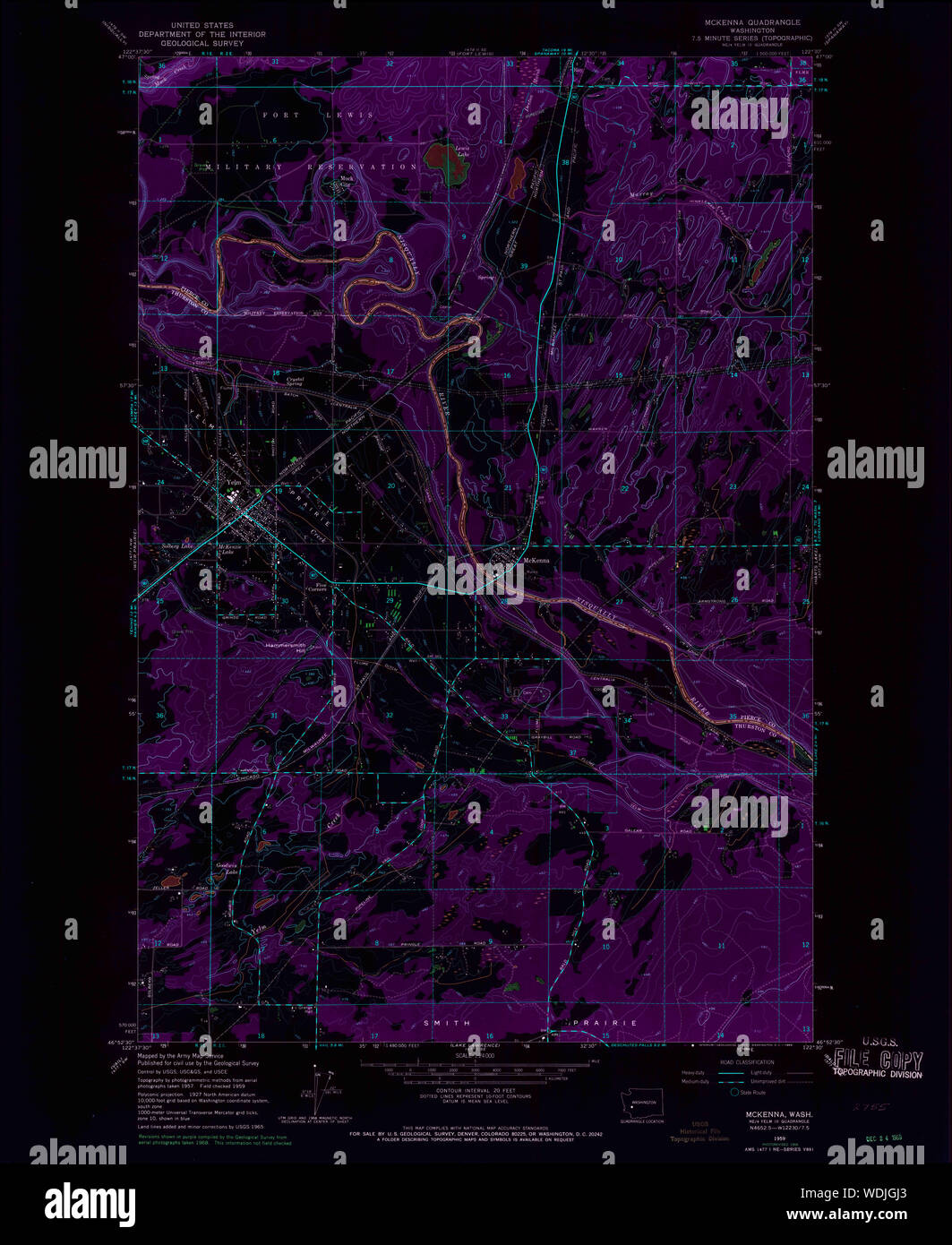 Mckenna washington map hires stock photography and images Alamy