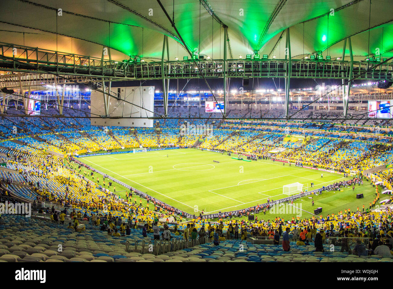 Confederations Cup 2013 Final: Spain 3-0 Brazil, Maracana Stadium, Rio de Janeiro, Brazil Stock Photo