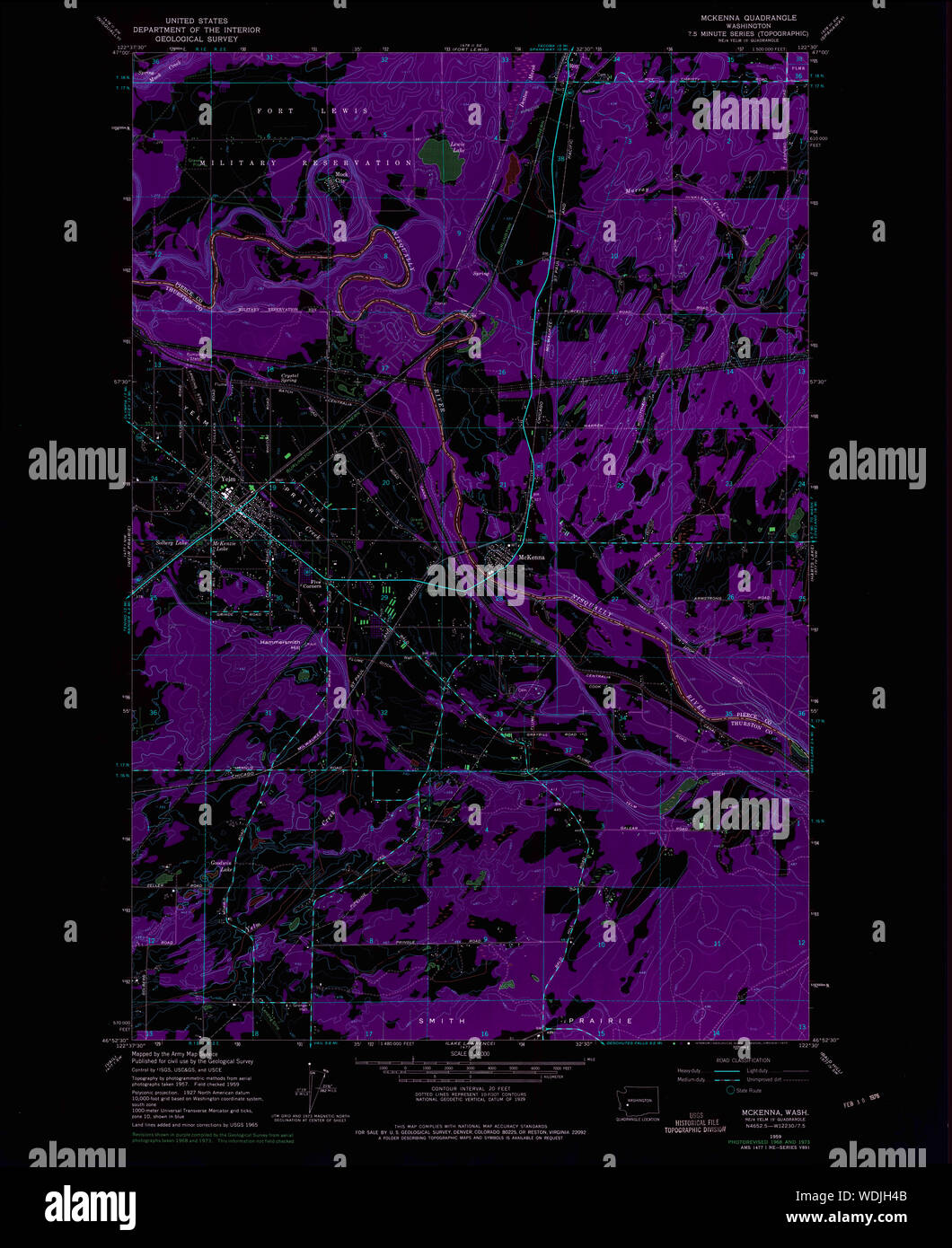 Mckenna washington map hires stock photography and images Alamy