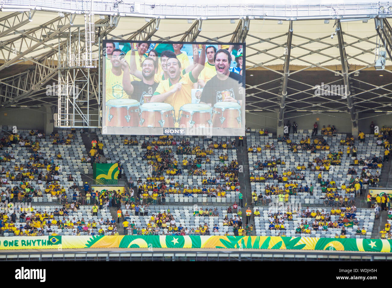 Confederations Cup 2013, Mineirão, Belo Horizonte, Minas Gerais, Brazil Stock Photo