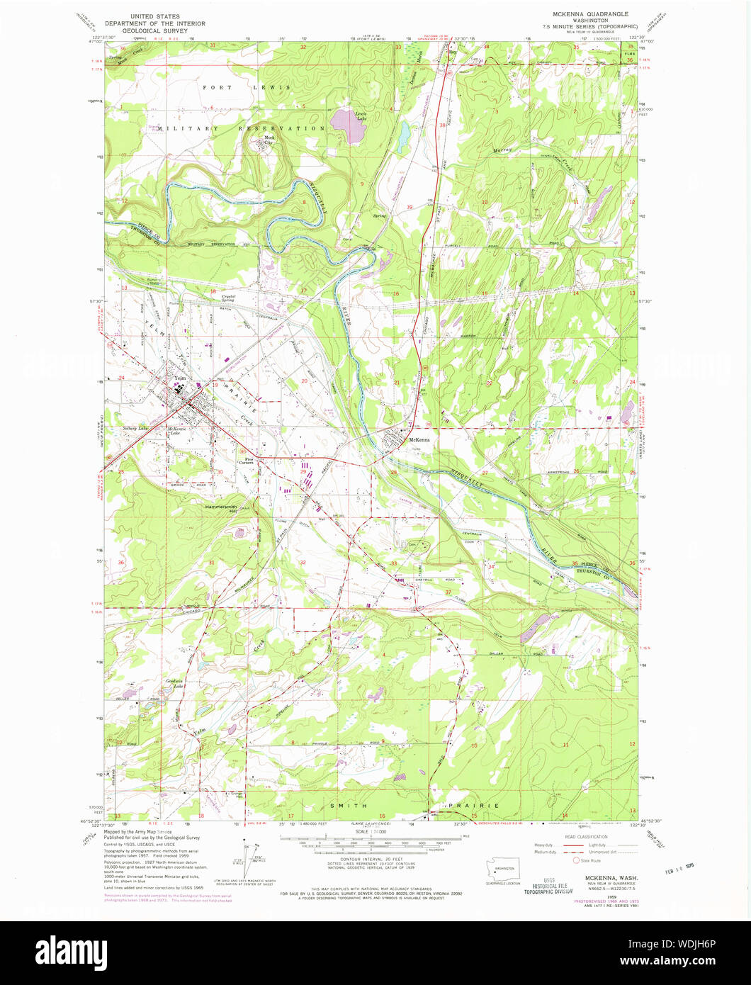 Mckenna washington state map hires stock photography and images Alamy