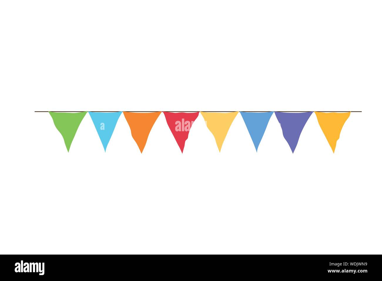 Isolated banner pennant design vector illustration Stock Vector Image
