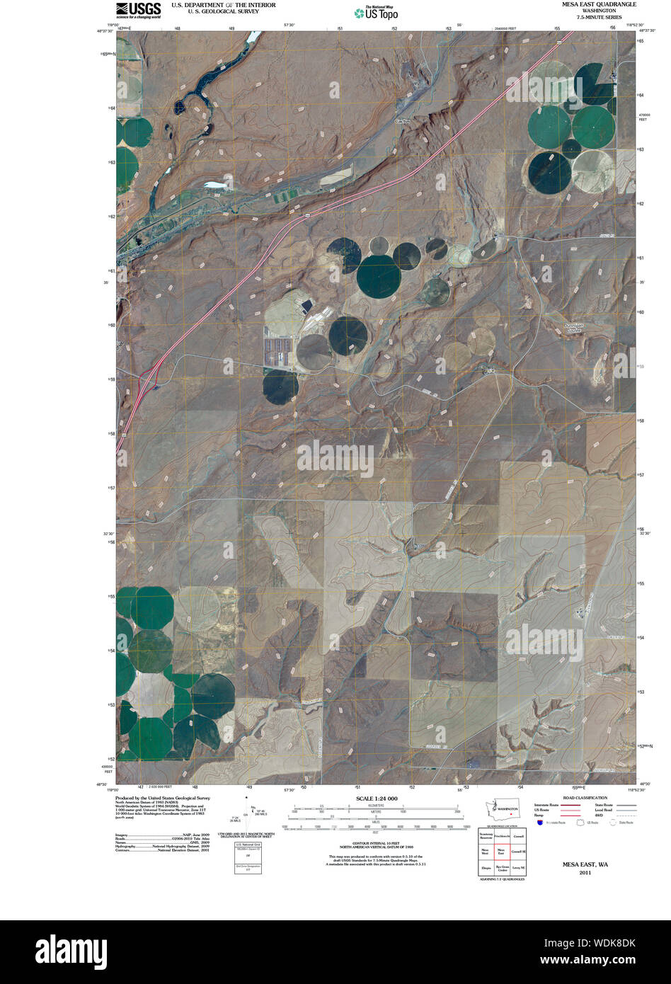 Mesa washington state map hires stock photography and images Alamy