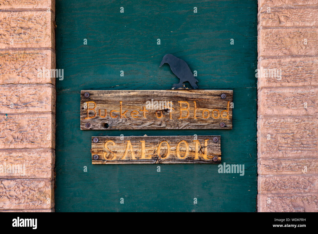 Holbrook, Arizona / USA August 3, 2919 Bucket Of Blood Saloon Stock