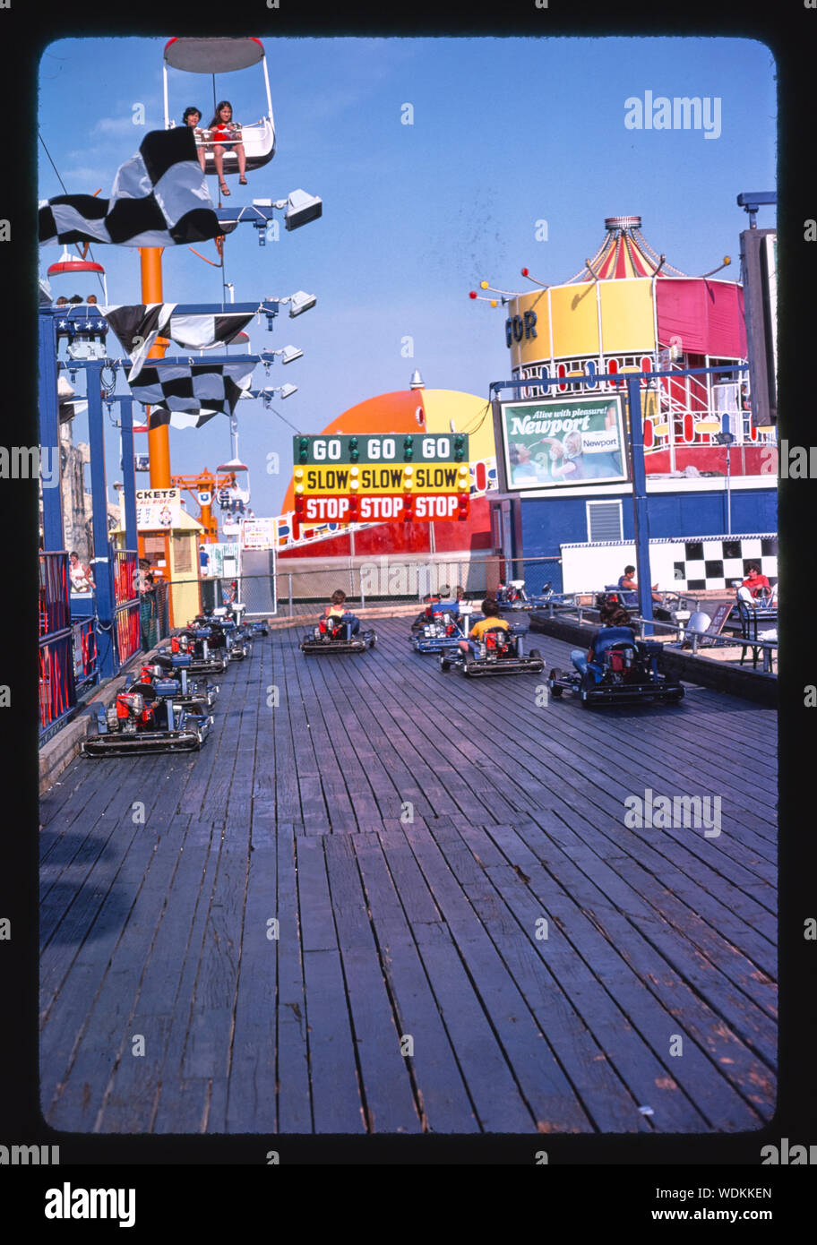 Go carts, Seaside Heights, New Jersey Stock Photo