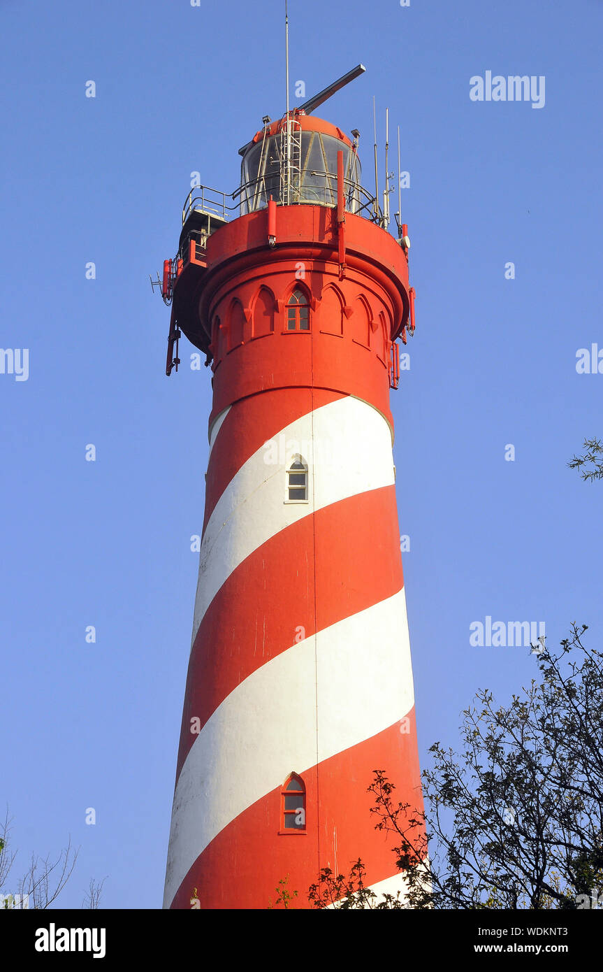 Lighthouse, Nieuw-Haamstede, Zeeland, Netherlands, Europe Stock Photo